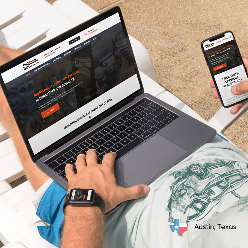 Cobra Locksmith LLC (Austin, TX) - Web design and SEO services for locksmith company in Texas